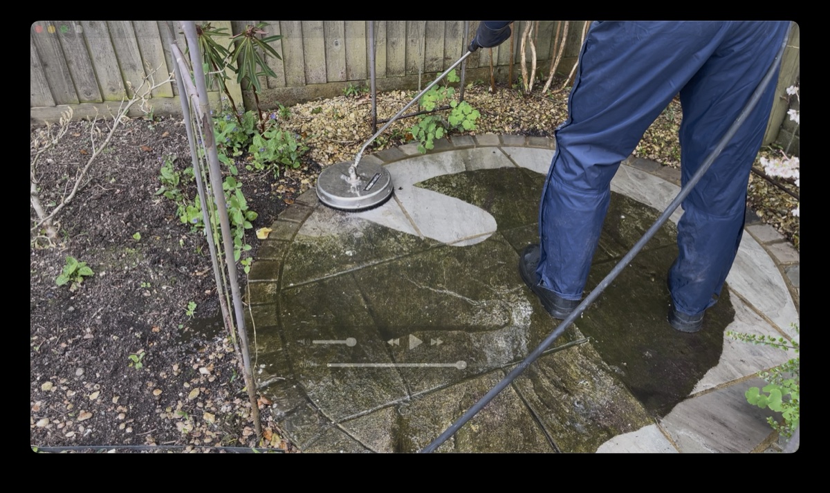 Patio Cleaning Result